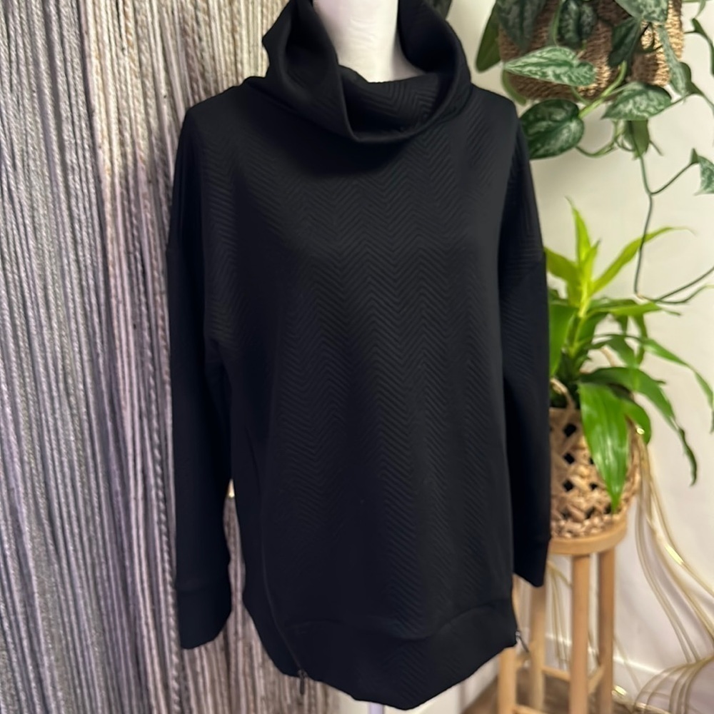 Gap Fit Textured Cowl Neck Sweatshirt